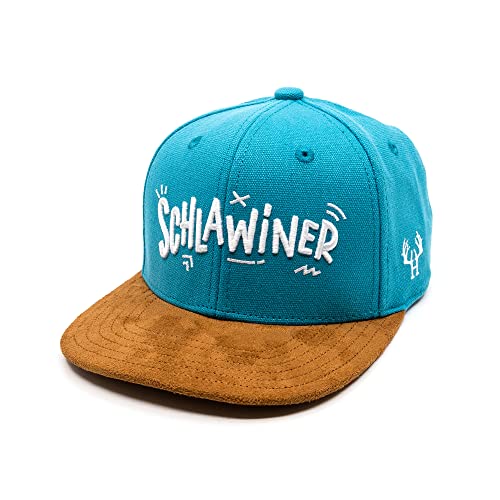 Hand und Feuer Snapback Cap Kinder Schlawiner Hellblau Canvas L