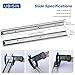 Ubisin 4 Pairs Soft Close Drawer Slides 22 Inch Full Extension Dresser Rails Heavy Duty Ball Bearing Kitchen Cabinet Drawer Glides Side Mount Tool Box Trash Can Runners 100 LB Capacity