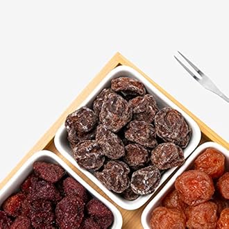 Asia Salty and Sweet Dried Plum, Crack Seed Plum Preserved Fruit, 2 Bags Chinese Traditional Fruit Candy 话梅 (4.23oz Per Bag)