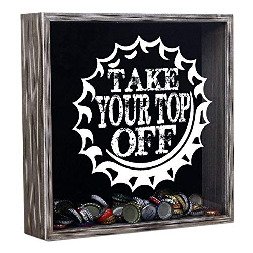 Torched Take Your Top Off Beer Cap Shadow Box