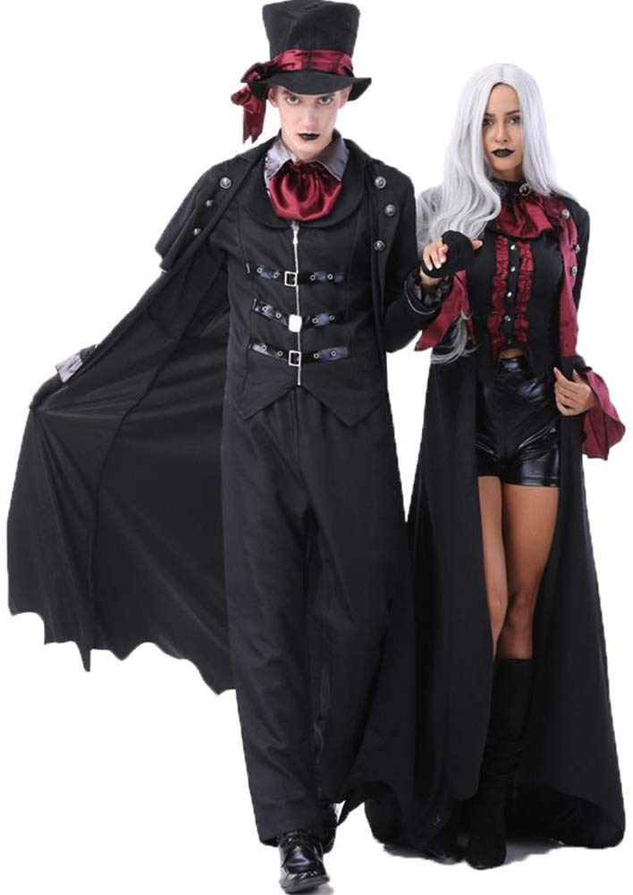 Costume di Halloween Vampire Demon Maschile Gentleman Costume Nightclub Coppia Gioca Costume da uomo e donna Costumi