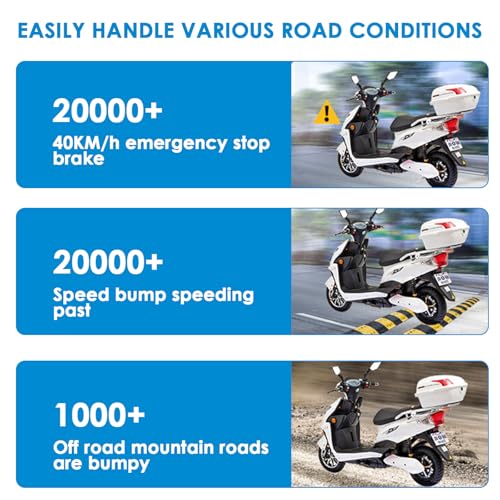 Azonelife Soporte Movil Moto con Rotación de 360°, Adaptador de Manillar Universal, Resistente a Vibraciones y con Cierre Seguro, Soporte Teléfono Bicicleta Adecuado para Teléfonos de 4.7-6.8" - imagen 7