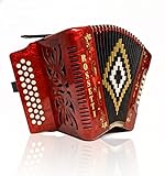 Rossetti 3112 FBbEb FA 31 Treble 12 Bass Button Accordion Red