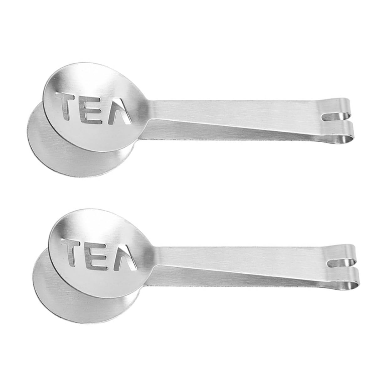 BRIGHTFUFU Stainless Steel Tea Holder for Tea Bags Multipurpose Ice Cube Clamp Squeeze Tongs Easy to Clean