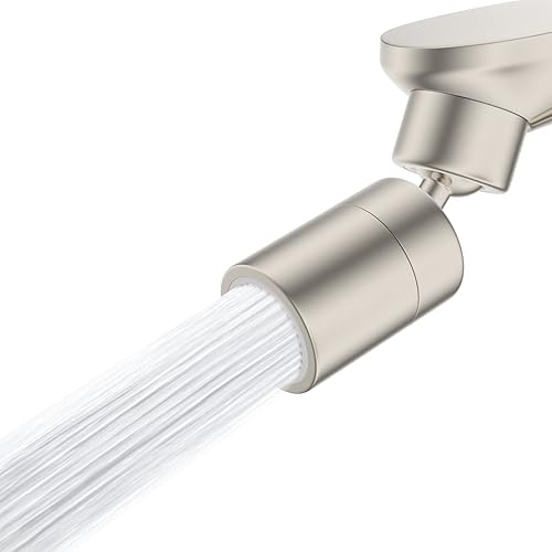 Hibbent Aireador de grifo certificado NSF 61, aireador de grifo de fregadero de cocina, 2 certificados CUPC de flujo de agua extensor de grifo