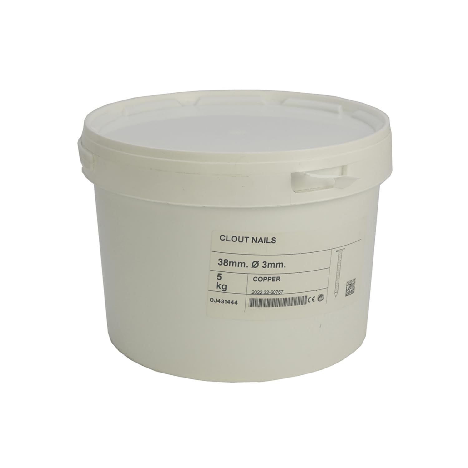 Unifix Copper Clout Nails 30 x 3.35mm - 5kg Tub