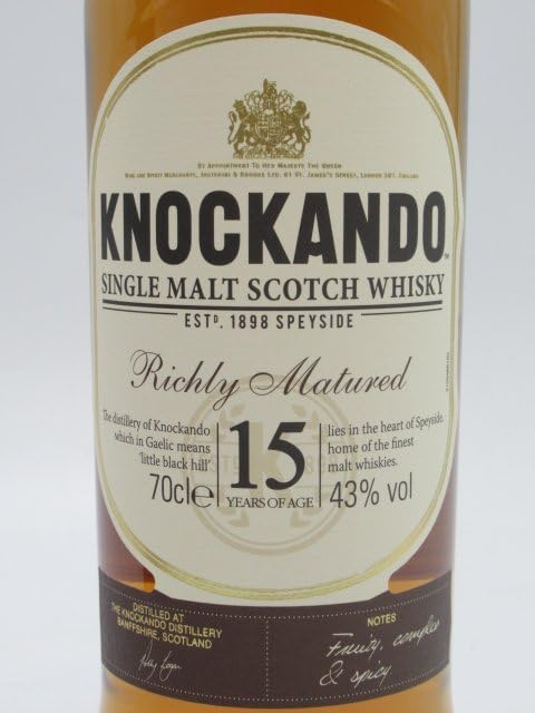 Amazon.co.jp: ノッカンドゥ 15年 リッチマチュアード 43度 700ml