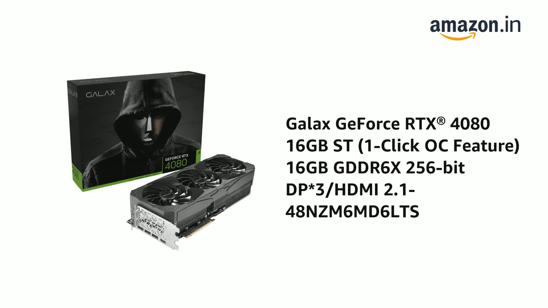 Amazon.in: Buy Galax GeForce RTX® 4080 16GB ST (1-Click OC