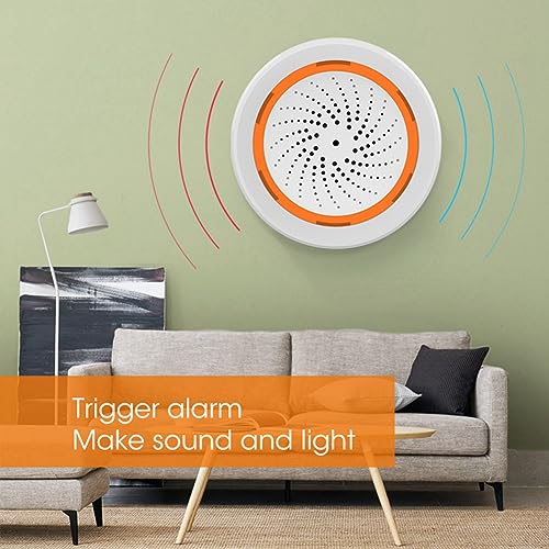 Sirena Tuya ZigBee con alarma acústica de 90dB y alertas luminosas estroboscópicas 6