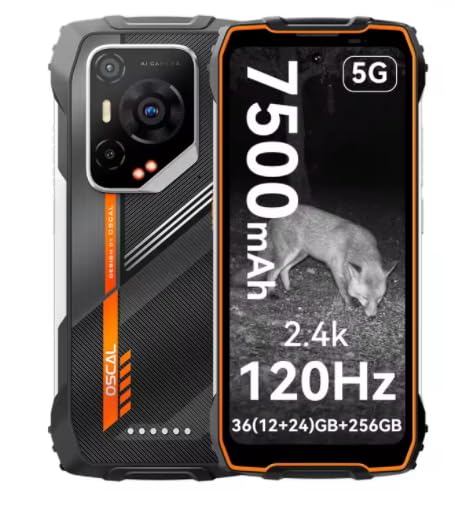 LMHTRADE Pilot 3 5G AI - Smartphone resistente MTK 6300, pantalla 2,4K 6,78' 120Hz, 12GB 256GB, 7500Amh Teléfonos
