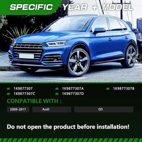 Image of Sunshade Cover Sunroof Compatible with Audi Q5 2009-2017 Replace # 1K9877307(Black)
