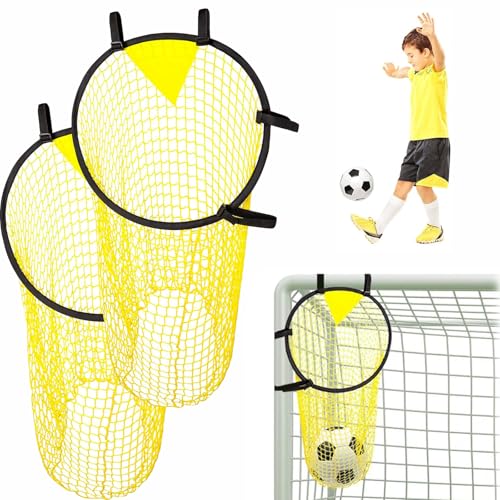2 Stück Fußballtor Zielnetz, 45 x 60CM Fussball Ziel mit Rahmen...