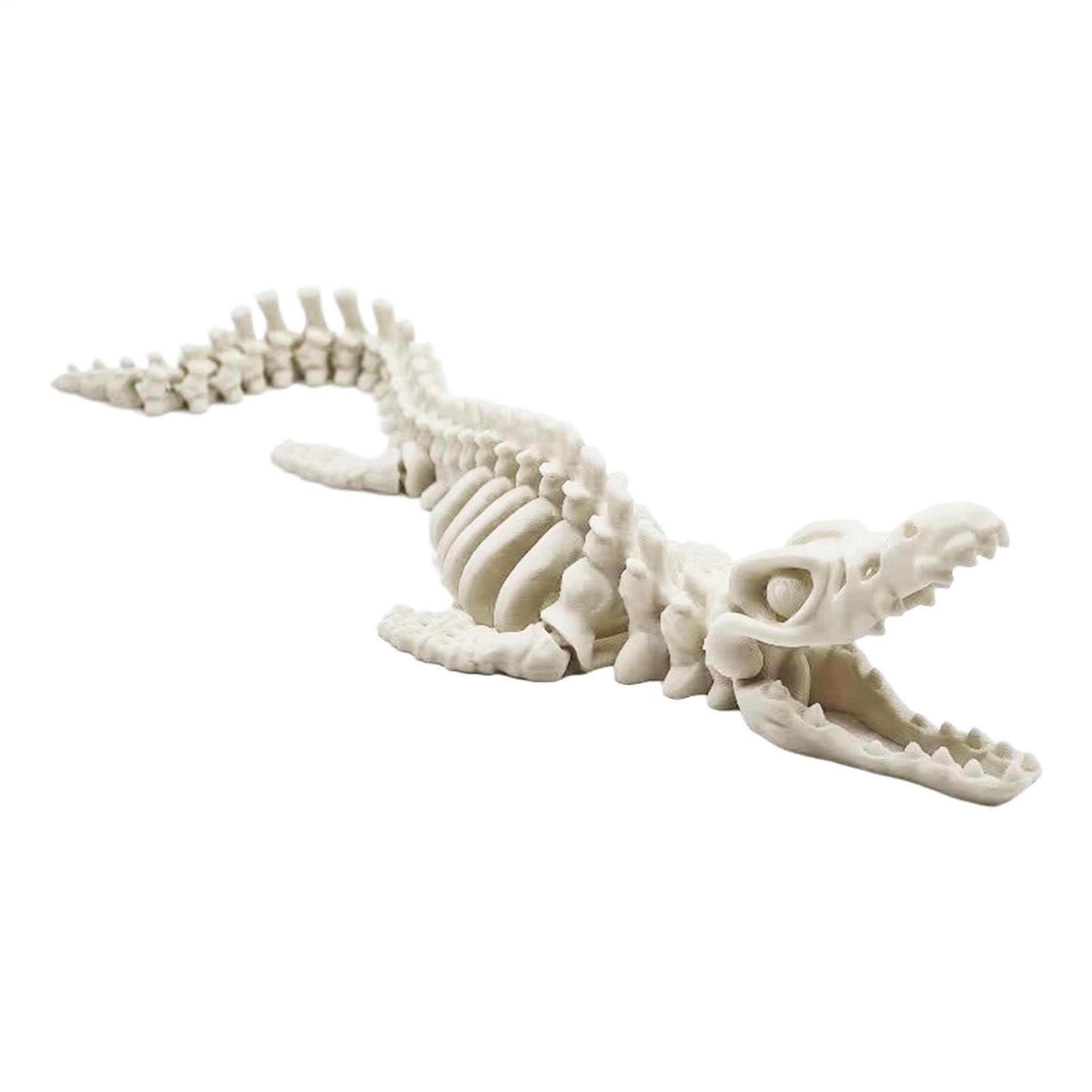 Mosasaurus Toy 3D Printed Articulated Dinosaur Skeleton Model Collectible Figurine Home Display Decor for Desk Office Display Gift
