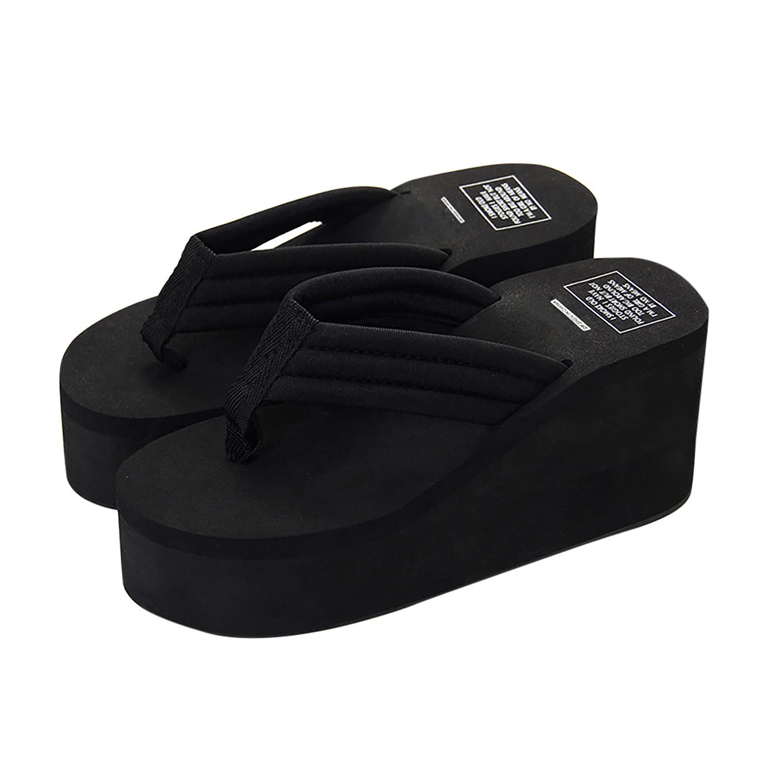 NUSGEAR Nuevo 2021 Chanclas Mujer Flip flop Sandalias Verano Moda Zapatos de plataforma Cuña Playa casual Zapatillas planas Sandalias de Punta Abierta Fiesta Roman Tacones Altos Sandalias Vacaciones