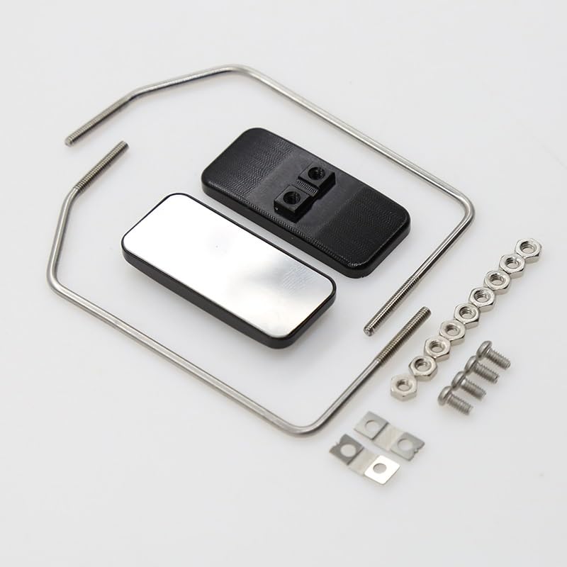 OwlKayRC Accessories Metal Rearview mirror For 1/10 RC Crawler Car Traxxas TRX4 D90 Axial SCX10 1/14 Tamiya RC Tractor Trailer Truck Upgrade parts