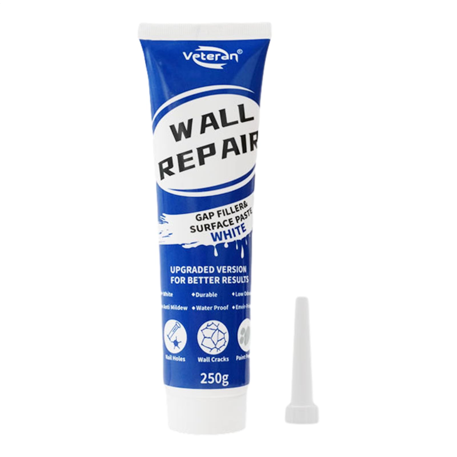 spackles Wall Repair, Plaster Wall Repair Paste, Household Mending Cream, Quick Drying White Tile Grout Filler, Crack and Peeling Agent for Walls, Ceilings, Azulejos and Home Renovation