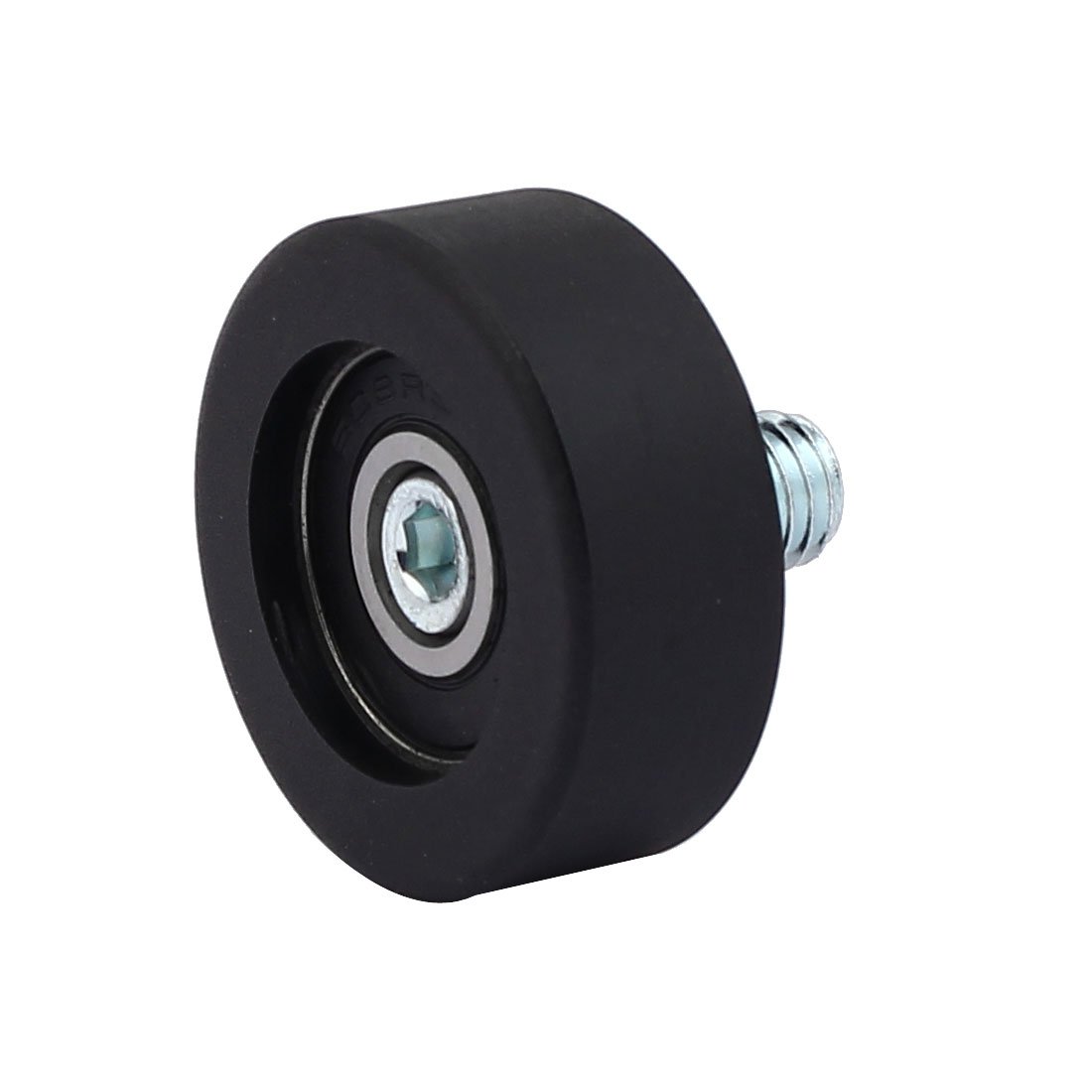 BQLZR Lot De 4 Poulies De Guidage à Roulement à Billes En Acier Blanc 8 X 30 X 8,5 Mm Charge De Roue 87 Kg Pour Porte Fenêtre