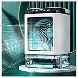 Gran Capacidad Ar Acondicionado Portatil, Depósito 900ml,con Caja De Hielo,3 Velocidades Aire Acondicionado Portable 2 Modos de Nebulización,LED Coloridos Aire Acodicionado Inicio Oficina De Viajes