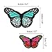 20pcs Butterfly Iron on Patches, 2 Size Embroidered Sew Applique Repair Patch