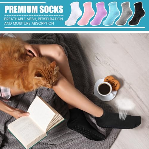 Image of Liitrsh 60 or 150 Pairs Pilates Grip Socks Bulk Unisex Non Slip Yoga Grippy Socks Woman for Adults Yoga Pilates Hospital