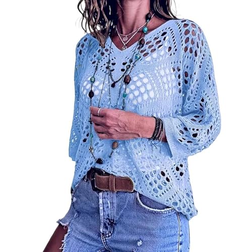 Camisas para traje de baño tipo ganchillo que solucionan tu look playero diario