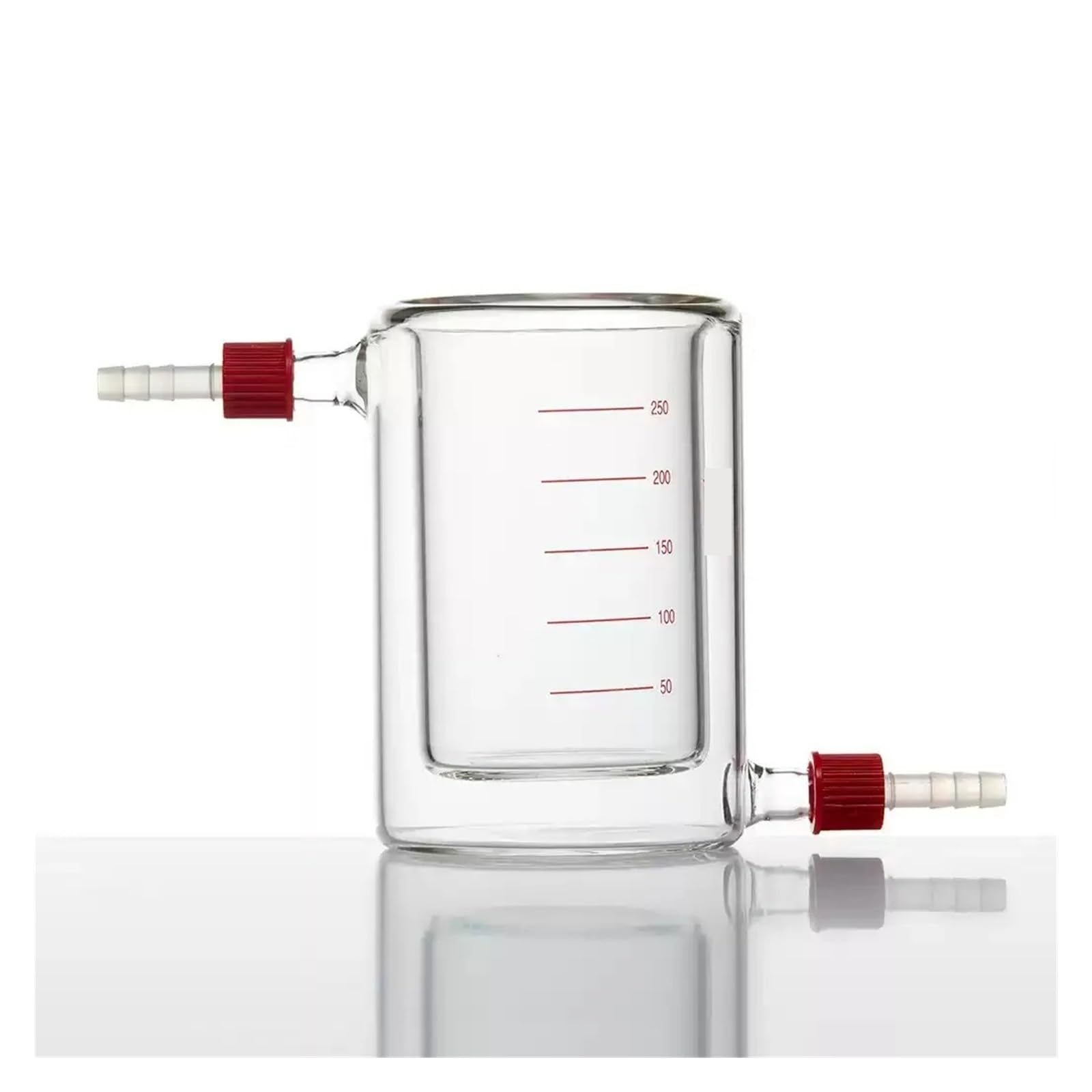 Bécher en verre borosilicaté à double paroi avec bec verseur amovible(1000ml)