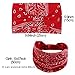 CAKURE Boho Headbands Wide Turban Knotted Head Bands African Thick Head Wraps Yoga Running Workout Hairbands Hair Scarf Elastic Hair Fashion Accessories for Women and Girls Pack of 3(Set-2)