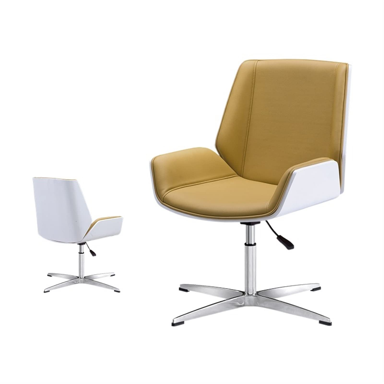 LIFENGFF Comter Chair Adjustable Desk Executive Swivel Chair Home Office Furniutre Modern Comter Task Chair Bendwood Leather Armchair