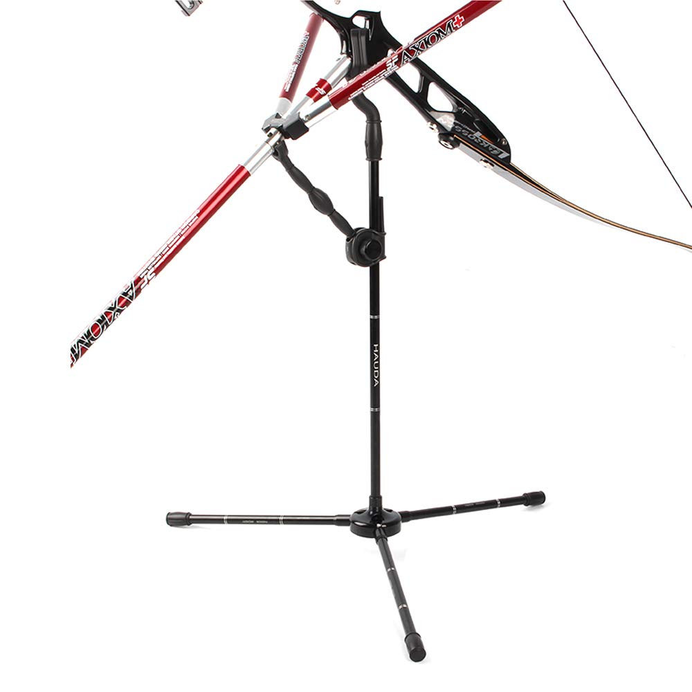 Sharrow - Supporto per arco ricurvo e longbow in pelle, Nero