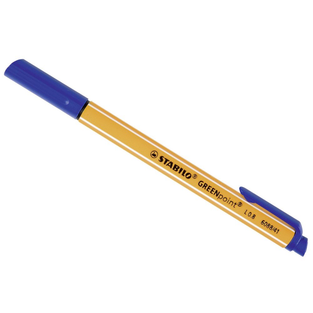 STABILO GREENpoint Faserschreiber – Faserschreiber blau 0,8 mm