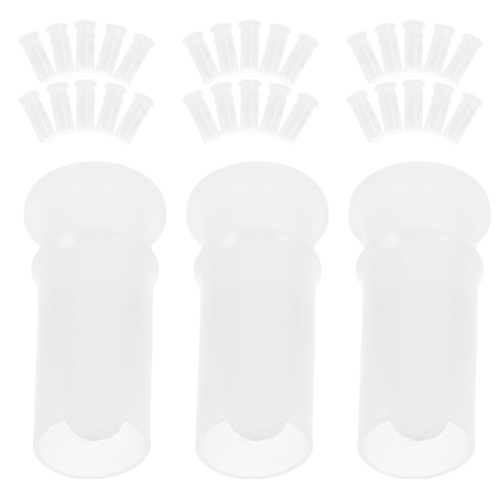 GARVALON 100 Pezzi Inserti Fischietti per Bambole di Peluche Doppio Suono Ricambi Squeaker per Giocattoli Cani e Palline Animali Domestici Accessori per Riparazione Giocattoli Peluche