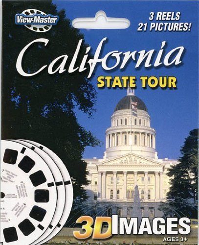 Compatible to ViewMaster 3Reel Set - California State Tour - 21 3D Images