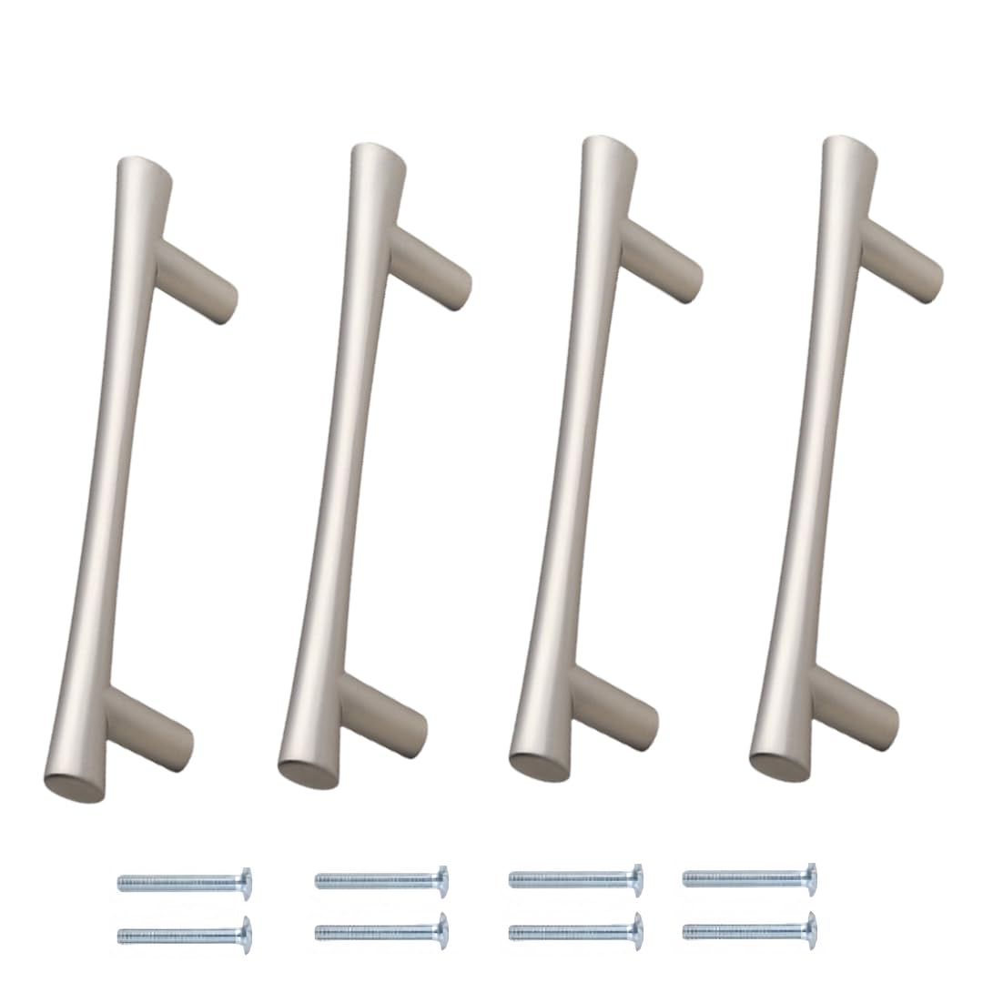 NLQCSXWEP Zinc Alloy Cabinet Bow Handle, Zinc Alloy Furniture Handles Pack of 4 Multicolor 96-160mm(96mm Matte Brushed)