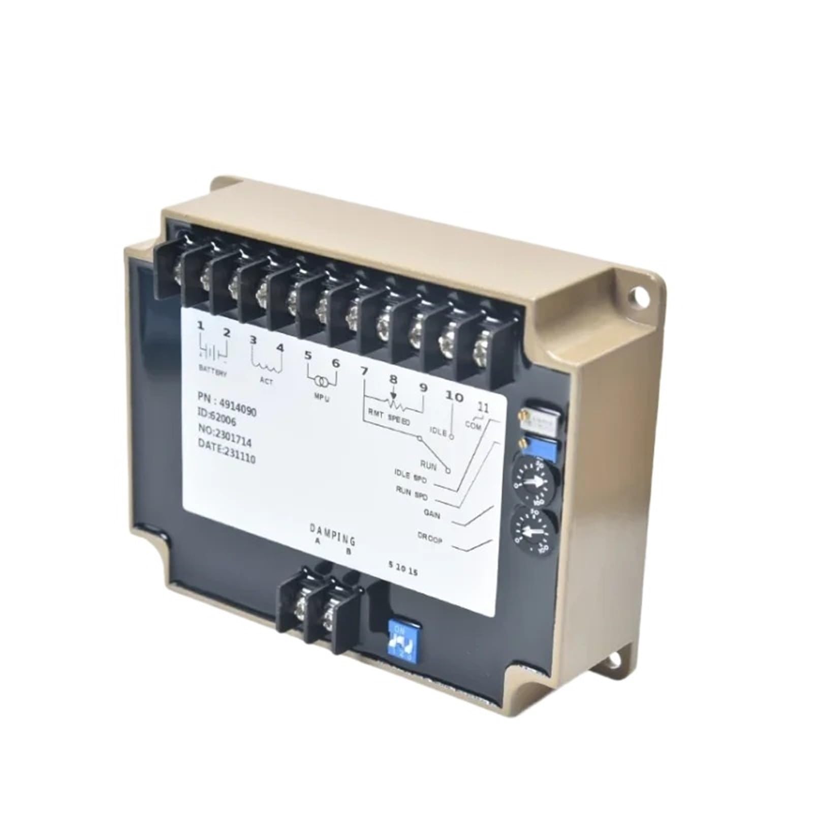 Regulador de velocidad 4914090 tipo módulo electrónico para generadores