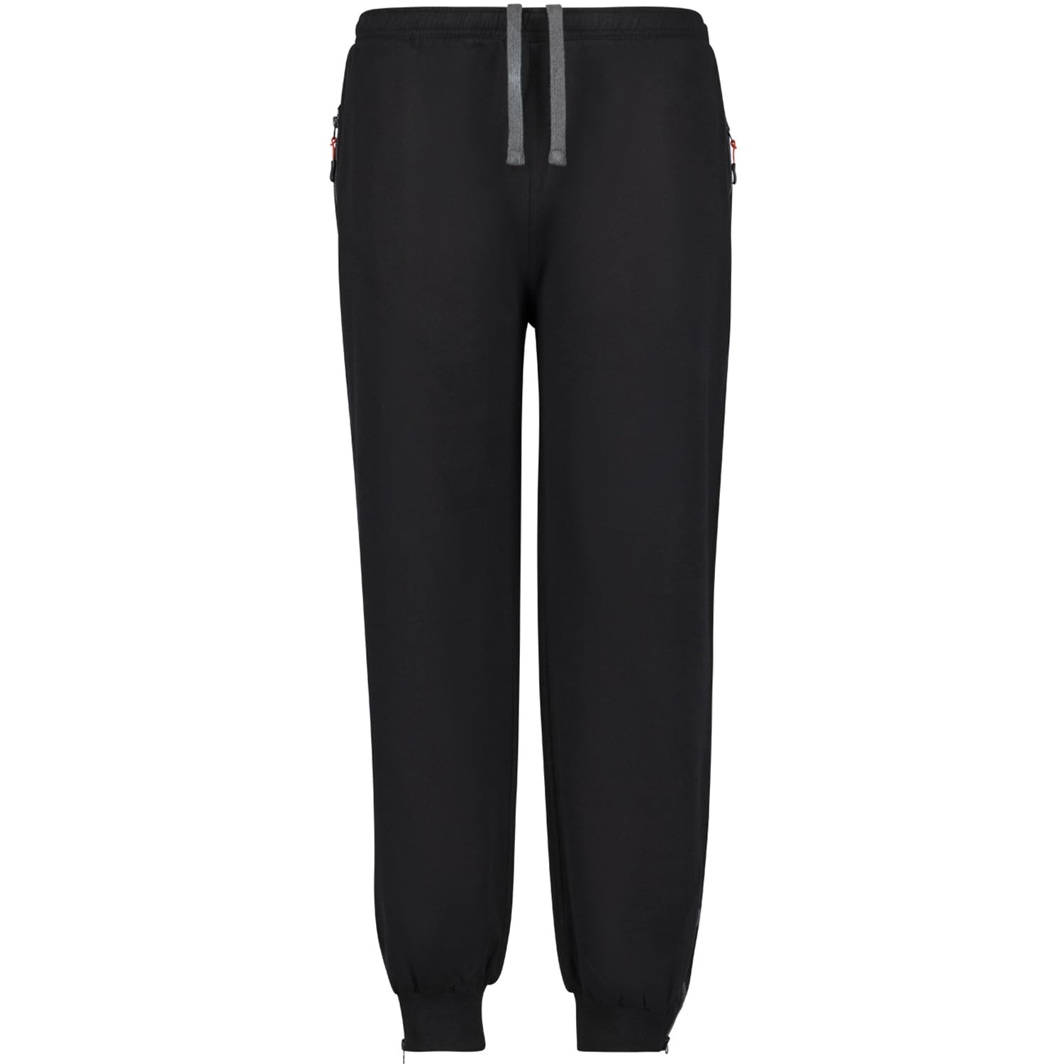 ADAMO Pantaloni da jogging lunghi con polsini e chiusura lampo, serie SYMI per uomini fino a taglie forti, 14XL