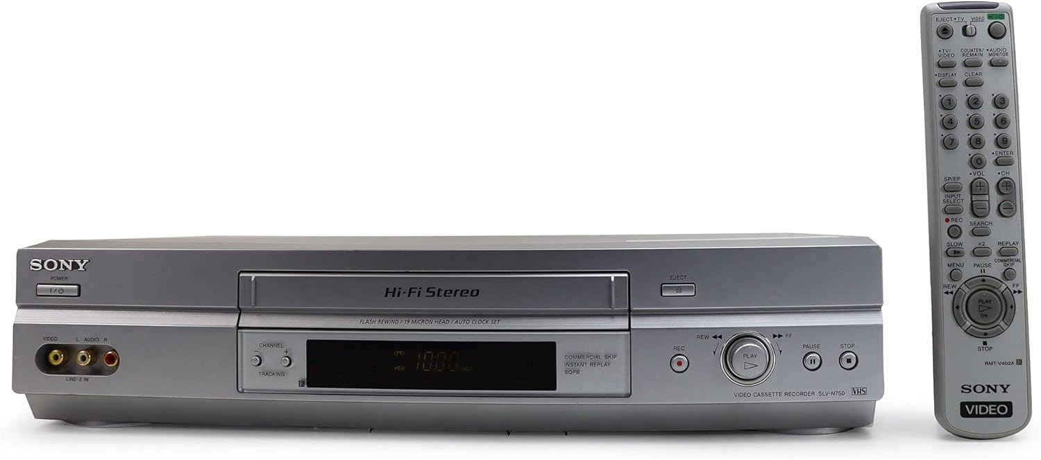 Amazon.com: Sony SLV-N750 Full Chassis 4-Head Hi-Fi VCR (Renewed