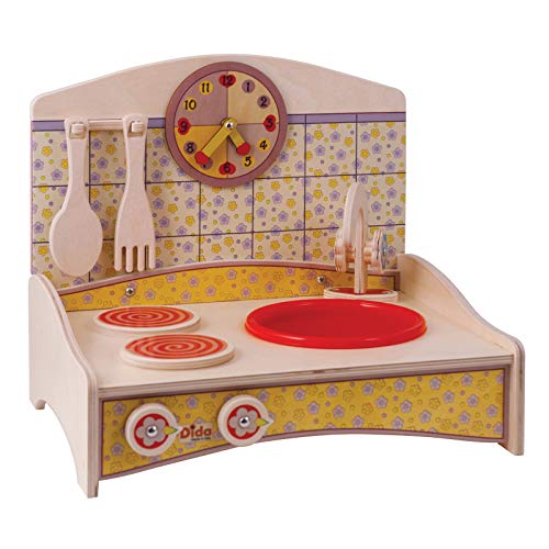 Dida - Mini-Cocina Juguete de Madera - Color Amarillo