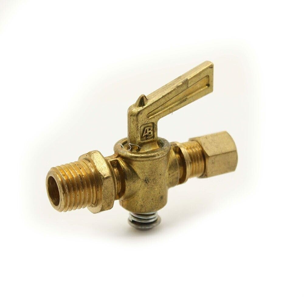 GULUANT Replacement #7963 1/4 Compression X 1/8 Inch MP Lever Handle Air Cock Valve for Thrifco Plumbing 6922332
