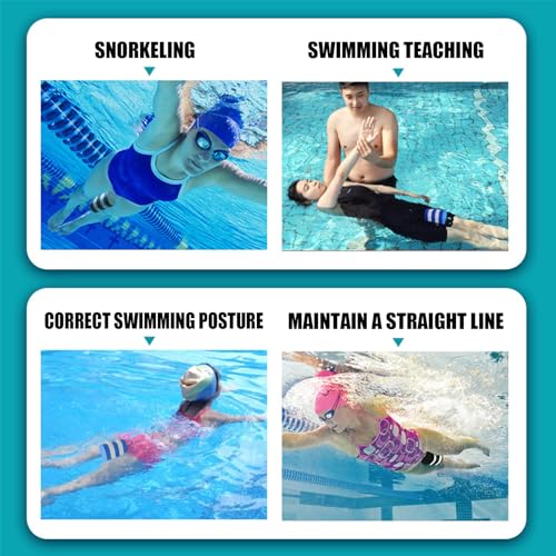 Image of Rubber Ankle Strap for Swimming Swim Band for Legs Resistance Exercise Strength Swimming Training Equipment Accessories Exercise Bands for Women & Men, 3pcs