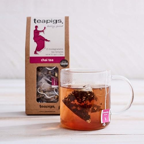 Miniatura 3 de Teapigs Bolsas de té Chai hechas con hojas enteras, 50 unidades (paquete de 1)