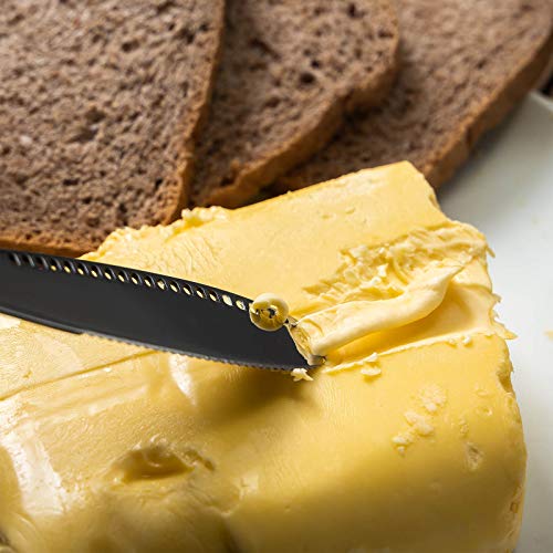 image for GENRICE 2 PCS Butter Knife for Cold Butter Stainless Steel Butter Knif