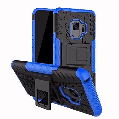 Zhusha Phone case, Hyun Pattern Dual Layer Hybrid Armor Kickstand 2 in 1 Shockproof Case Cover for Samsung Galaxy S9 ( Color : Blue )