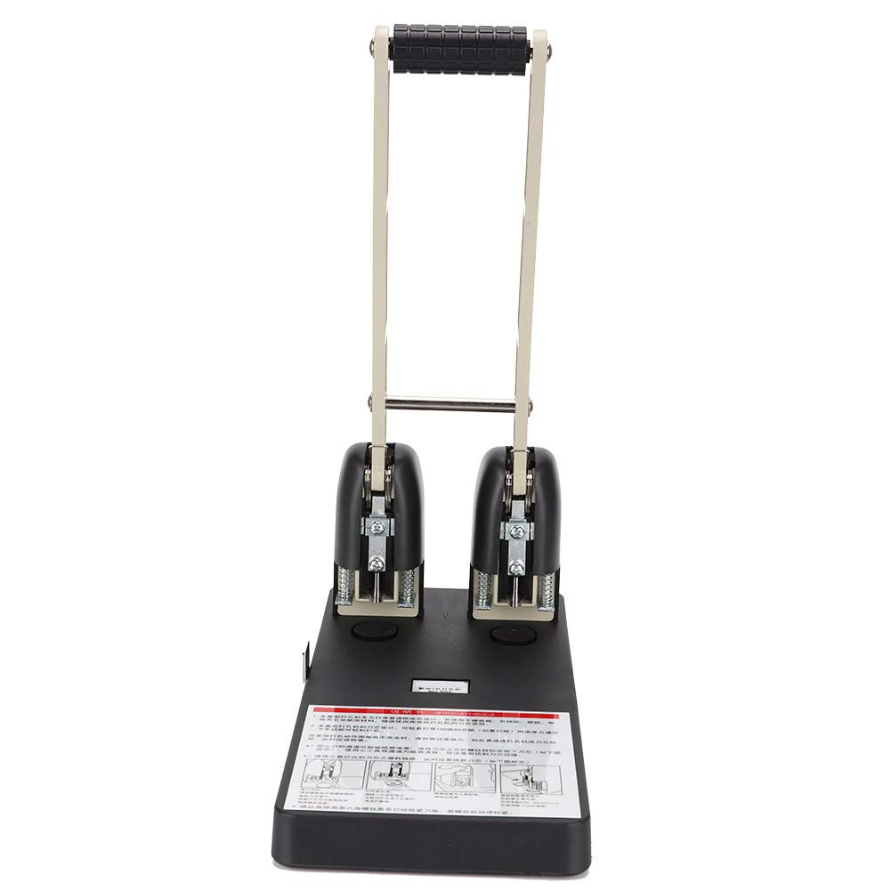Perforatrice 2 Fori Carta 150 Fogli Manuale, Punzone Ufficio 30x15x10 cm Acciaio Pressofuso, Base Antiscivolo 5 mm per Raccoglitori ad Anelli, 15% Sforzo Ridotto, per Archiviazione Documenti e Scuola