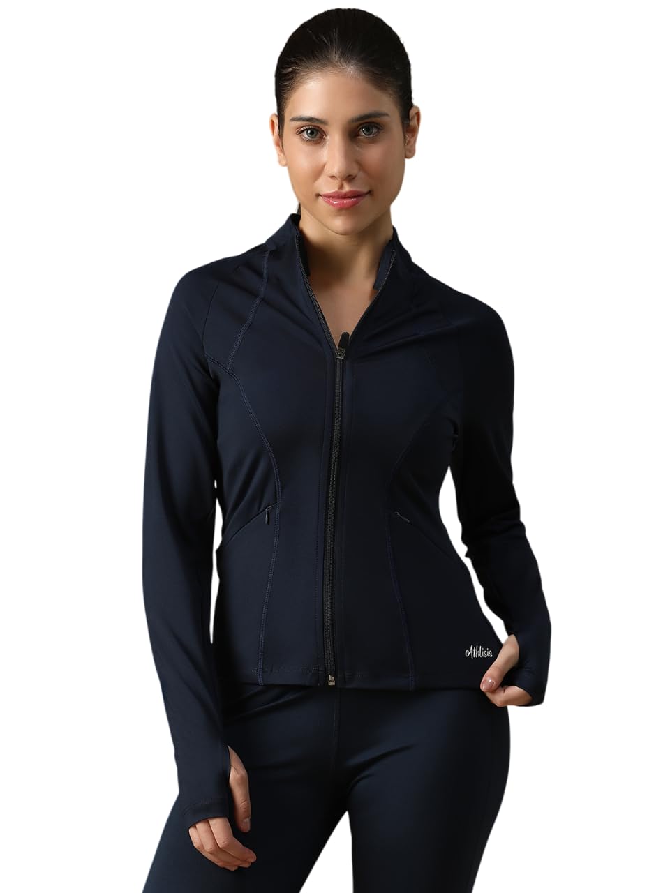 Womens Zip Front Sports Jacket Breathable, Sweat-Wicking Gym Jacket for Fitness, Training, Yoga & Outdoor Activities-picture-47