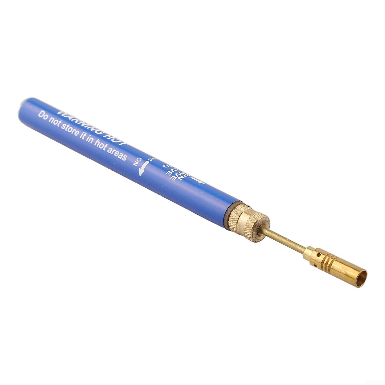 Soldador de gas butano rellenable inalámbrico azul 195 mm soplete de soldadura de precisión con llama variable para reparación de joyas y tubos de PVC arco trabajo DIY hobby juego de herramientas