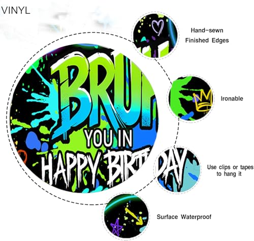 Fondo Fotográfico Neon Bruh It's My Birthday 7x5ft miniatura 5