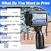 WCUOYJET Handheld Inkjet Printer & Coding Machine, WUOYJET TIJ770 Portable Inkjet Printer Gun with 42ml Quick-Dry Ink for Date/Batch/QR Code/Barcode/Image Printing