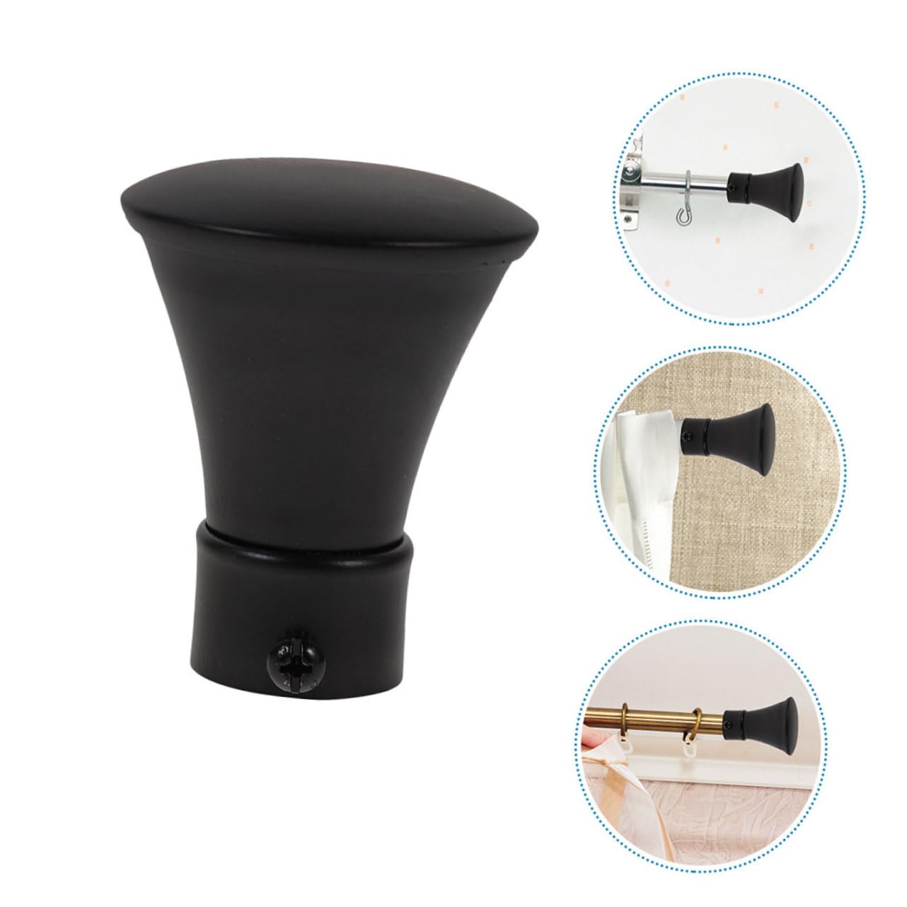 BESTOYARD 8pièces Embouts De Tringle à Rideau Lot de Décorations Élégantes pour Fenêtres Maison pour Salon Salle à Manger Et Chambre