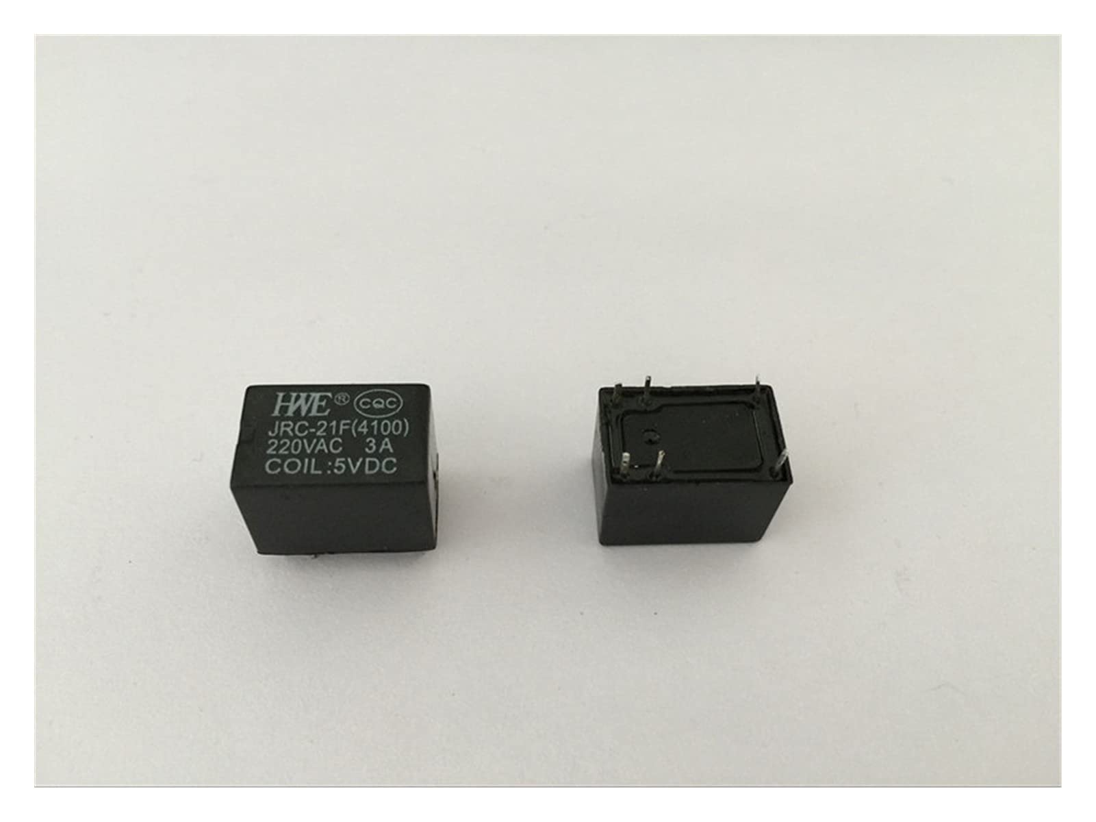Relais PCB JRC-21F 4100 5V DC 3A 6 broches miniature pour circuit électronique en lot de 100 pcs