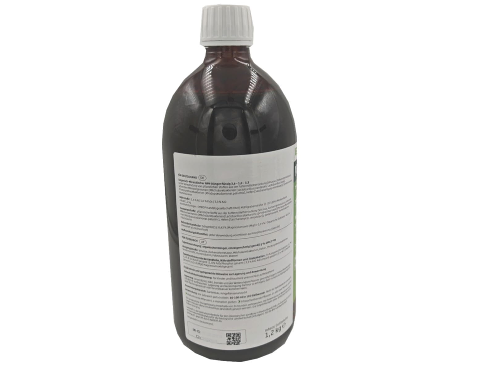 EMIKO MikroDnger 1,2 kg, flssiger, organischer NPK-Dnger -Konzentrat mit  EM und Vinasse fr Garten-, Nutz- und Zimmerpflanzen : Amazon.de: Garten